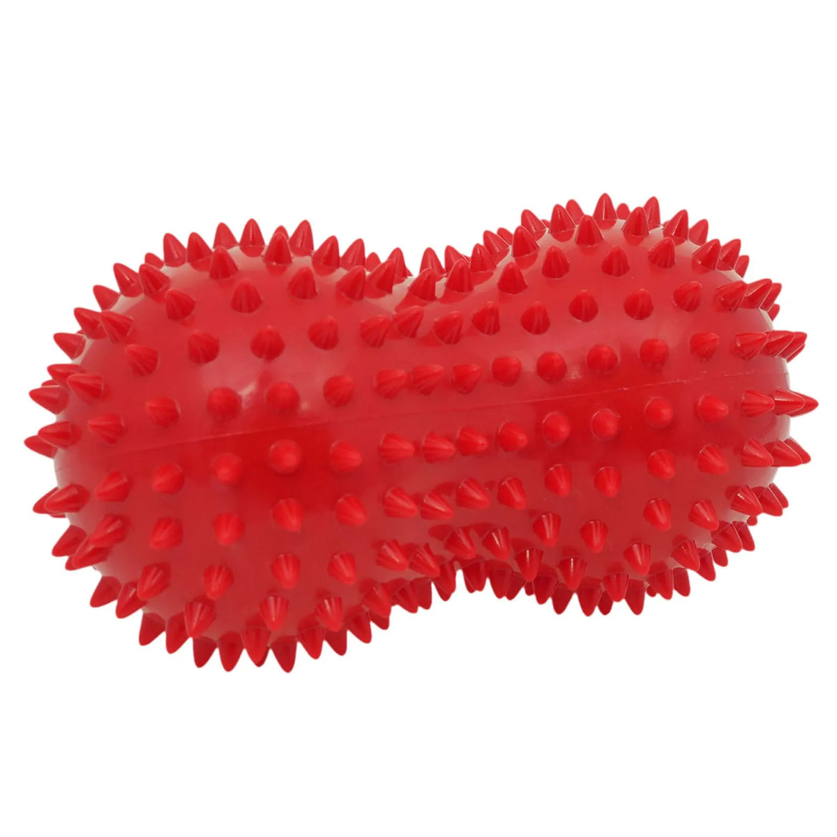Pelota Doble de Masaje Tipo Maní con Púas | Rodillo Miofascial para Espalda, Cuello y Pies