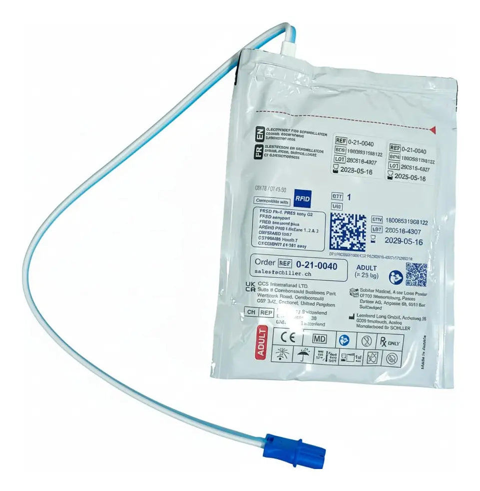Parche Original Para Desfibrilador Schiller Fred Easy Pa-1(Adulto)