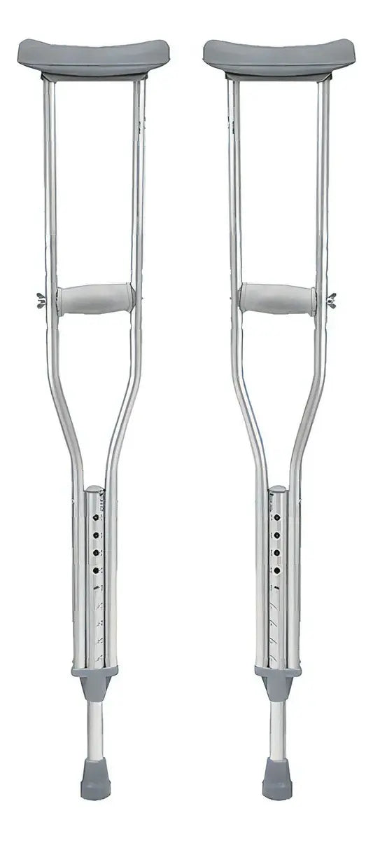 Muletas Axilares de Aluminio Ligero Regulables – Par (Diferentes Tallas)
