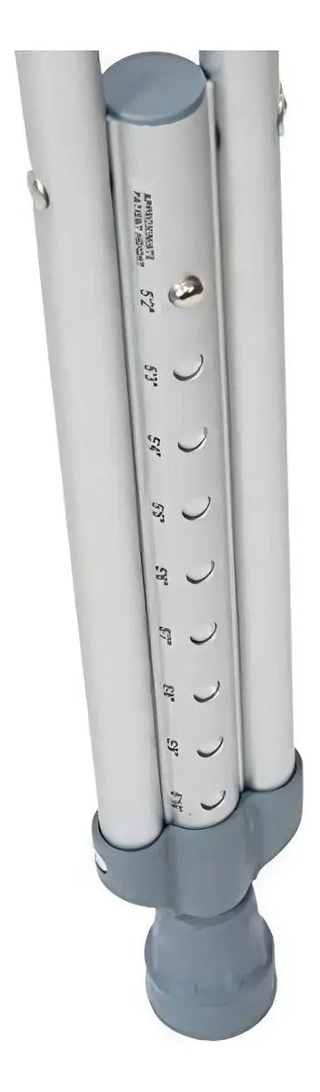 Muletas Axilares de Aluminio Ligero Regulables – Par (Diferentes Tallas)