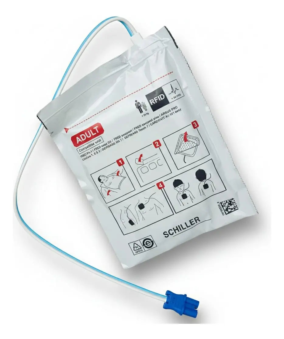 Parche Original Para Desfibrilador Schiller Fred Easy Pa-1(Adulto)