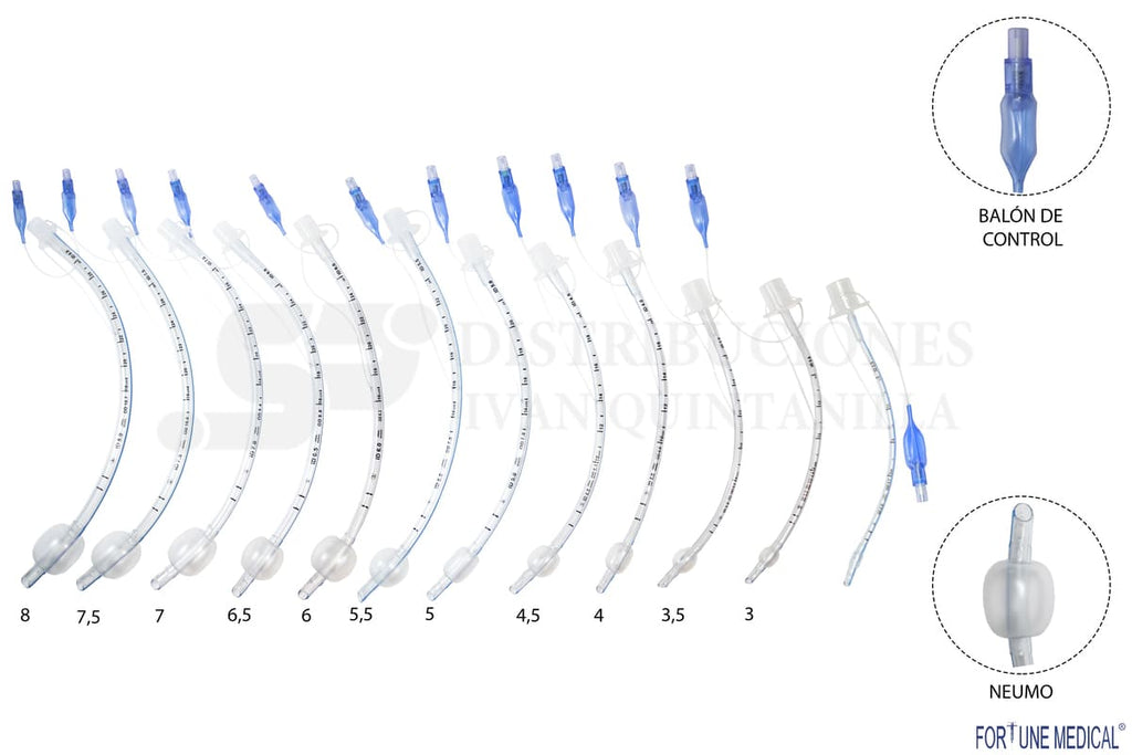 Tubo Endotraqueal Estéril Desechable Con Balón