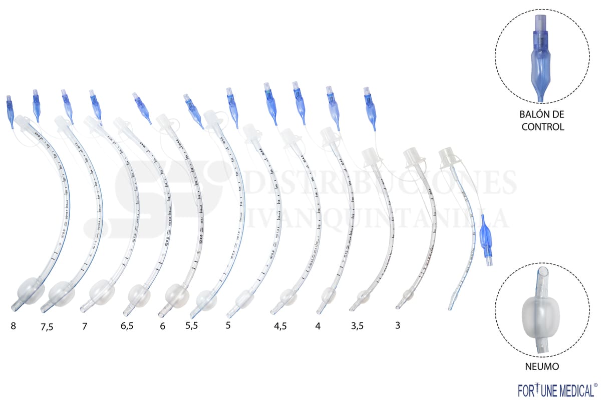 Tubo Endotraqueal Estéril Desechable Con Balón