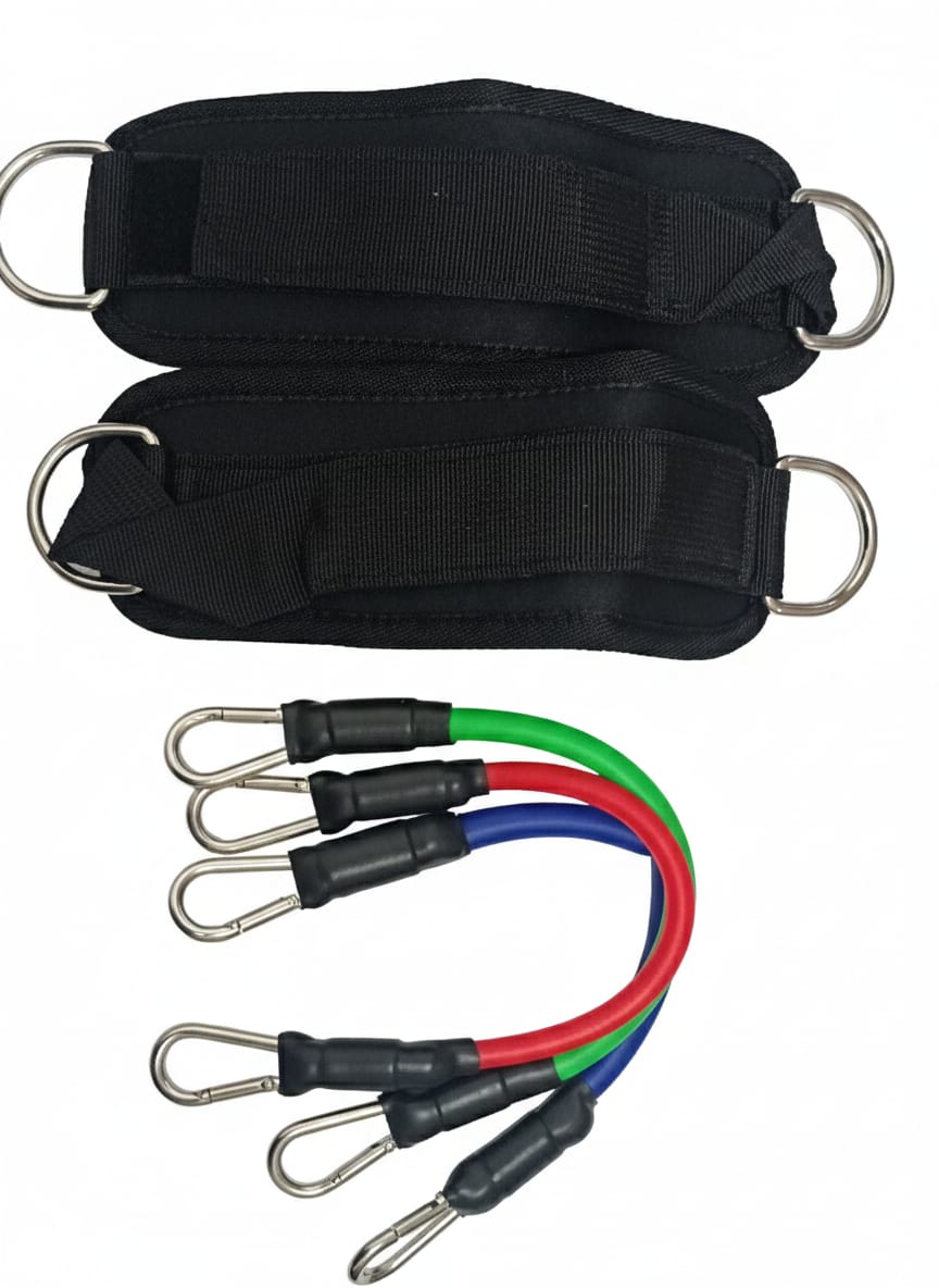 Bandas de Resistencia para Tobillo con Correas Ajustables (Pack de Entrenamiento)