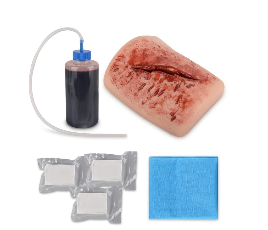 Kit Herida Lacerante para Entrenamiento Empaquetamiento y Control Hemorragia
