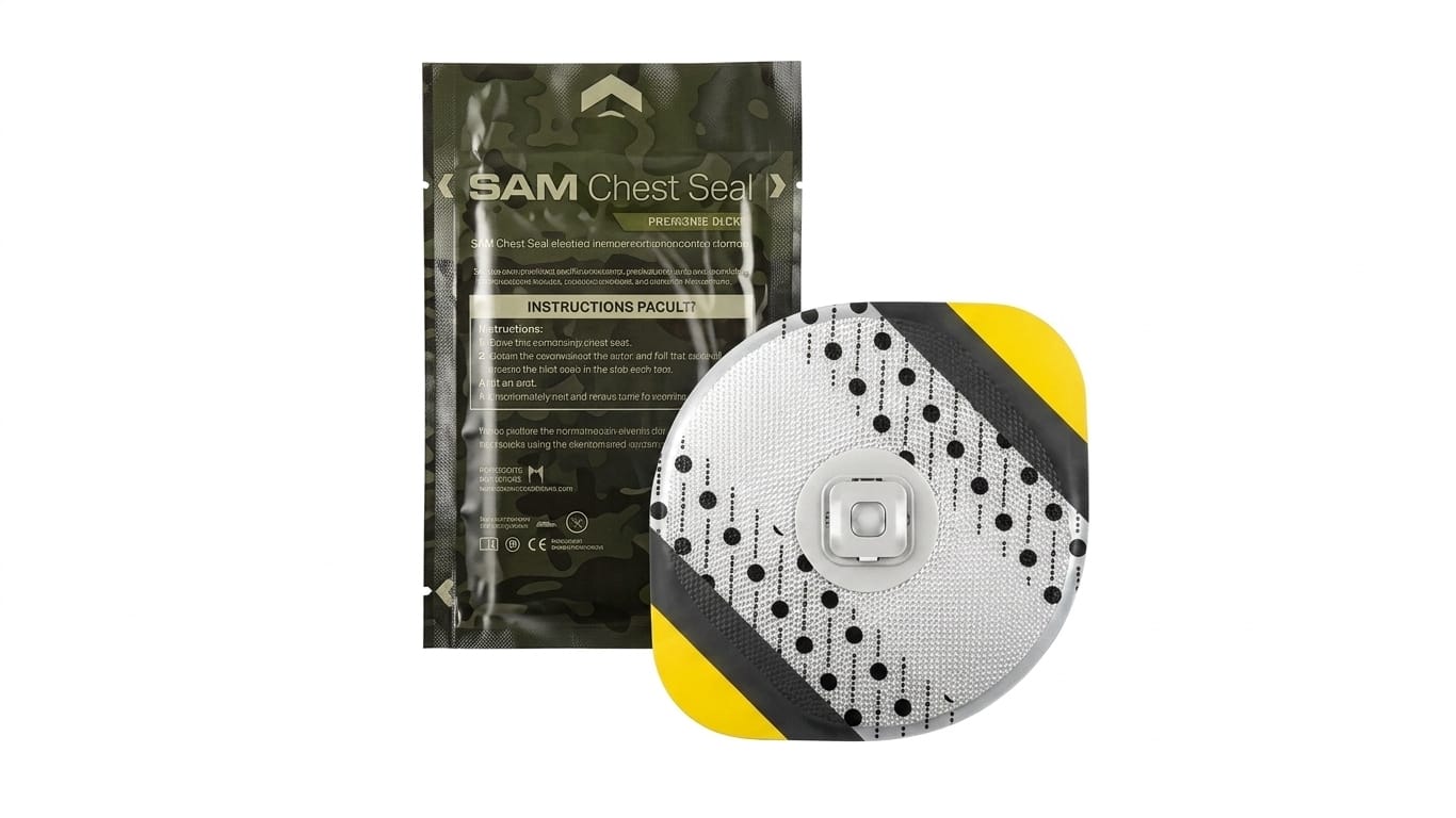 Parche Torácico con Válvula SAM Chest Seal 2.0 (Apósito Oclusivo Táctico)