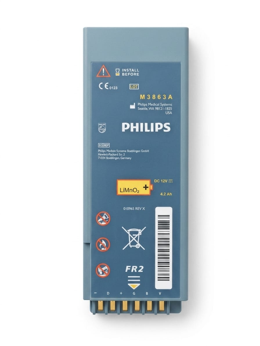 Batería de Litio Original Philips M3863A para Desfibrilador HeartStart FR2