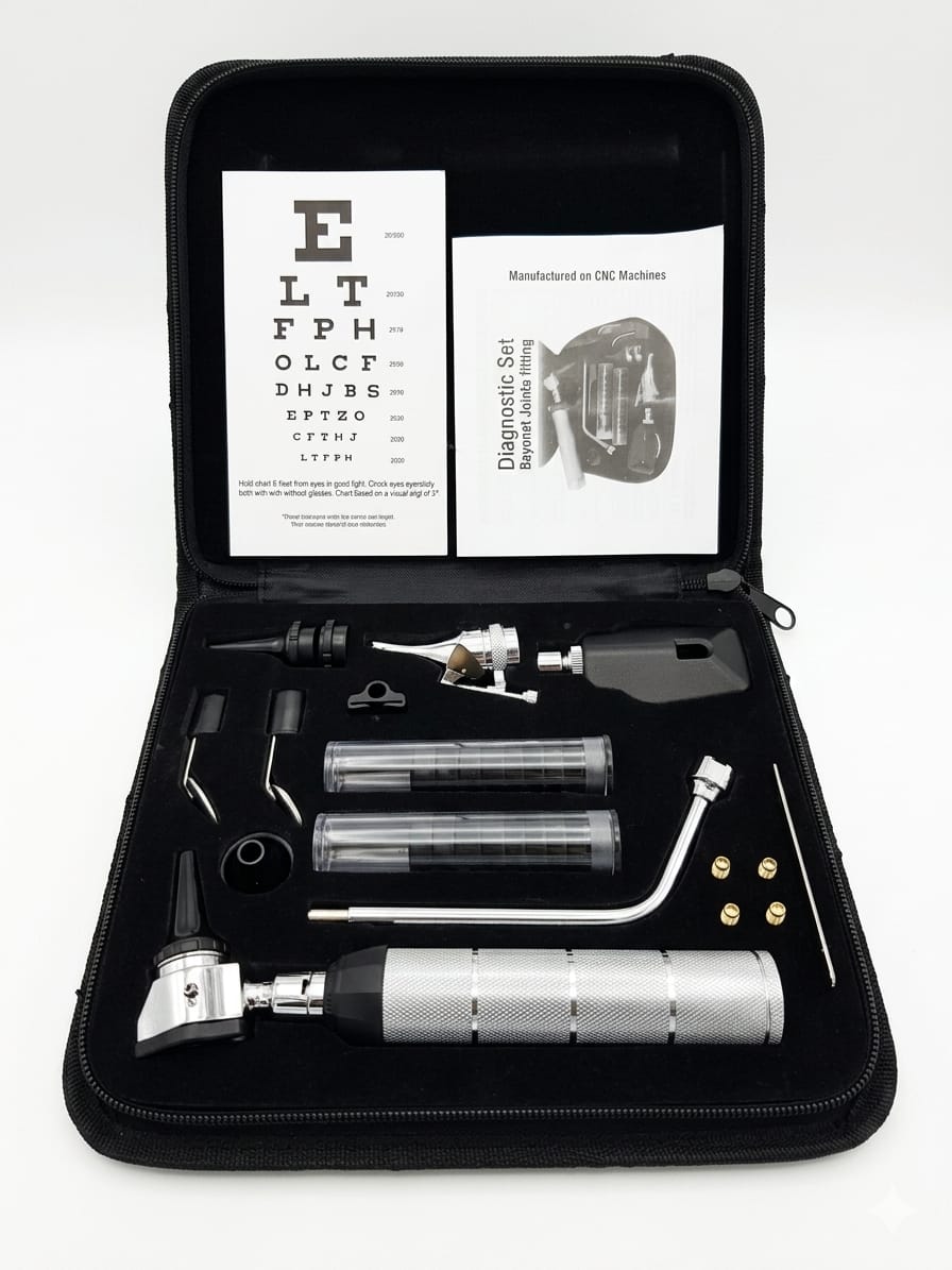 Set de Diagnóstico Médico Profesional Otorrino y Oftalmológico