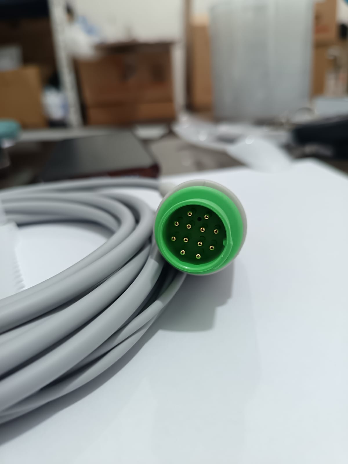 Cable de ECG de 3 Derivaciones para Schiller Defigard – Conexión Clip / AHA