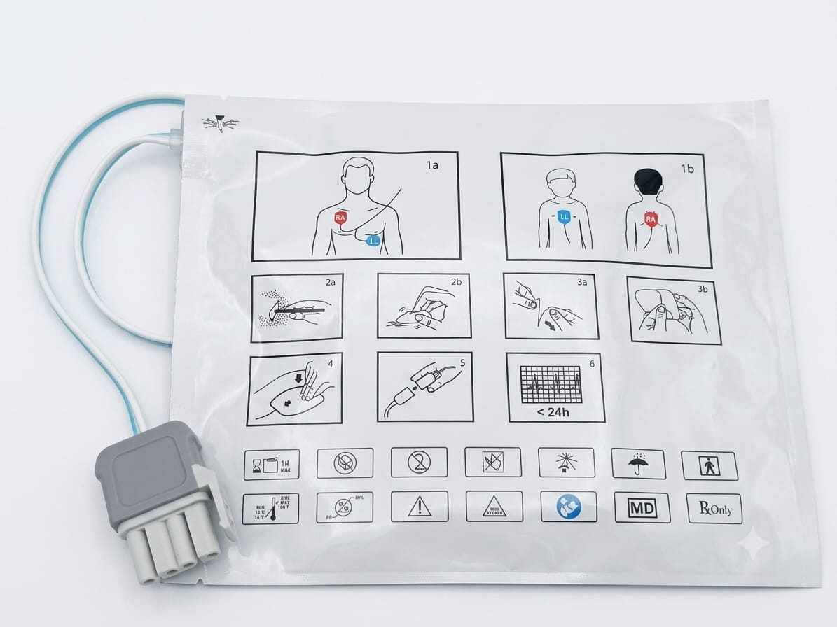 Electrodos de Desfibrilación  para Adulto – Compatible con Mindray