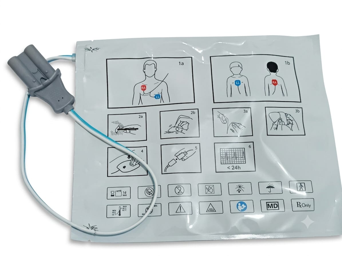 Electrodos de Desfibrilación para Adulto – Compatible con CU MEDICAL