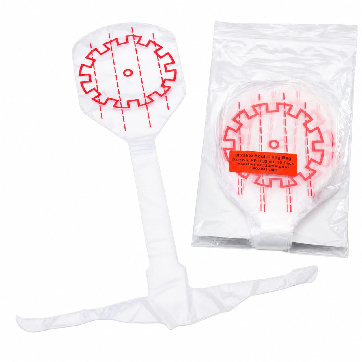Bolsas de Pulmón con Protector Facial para Maniquí de RCP (Face Shield / Lung Bags)