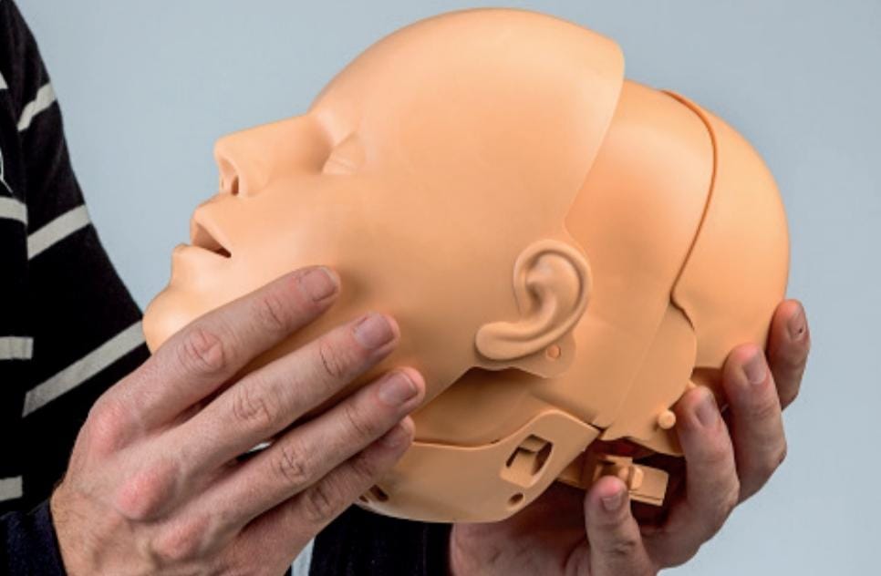 Máscara Facial de Repuesto para Maniquí de RCP PractiMan (Piel de Cara)