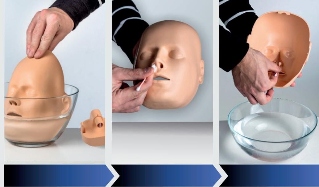 Máscara Facial de Repuesto para Maniquí de RCP PractiMan (Piel de Cara)